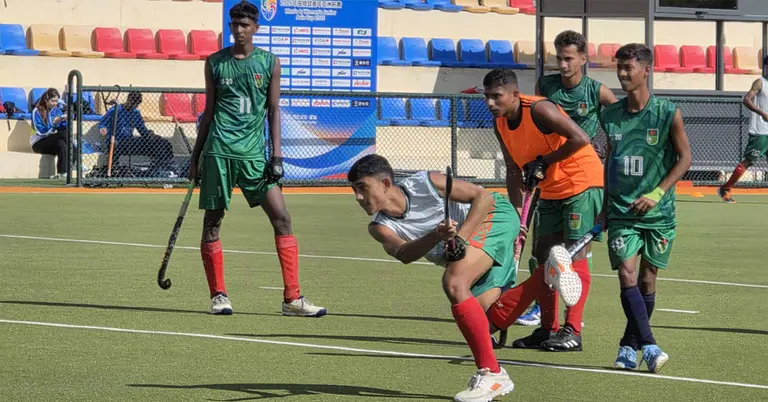 বাংলাদেশ হকি দলের অনুশীলন
